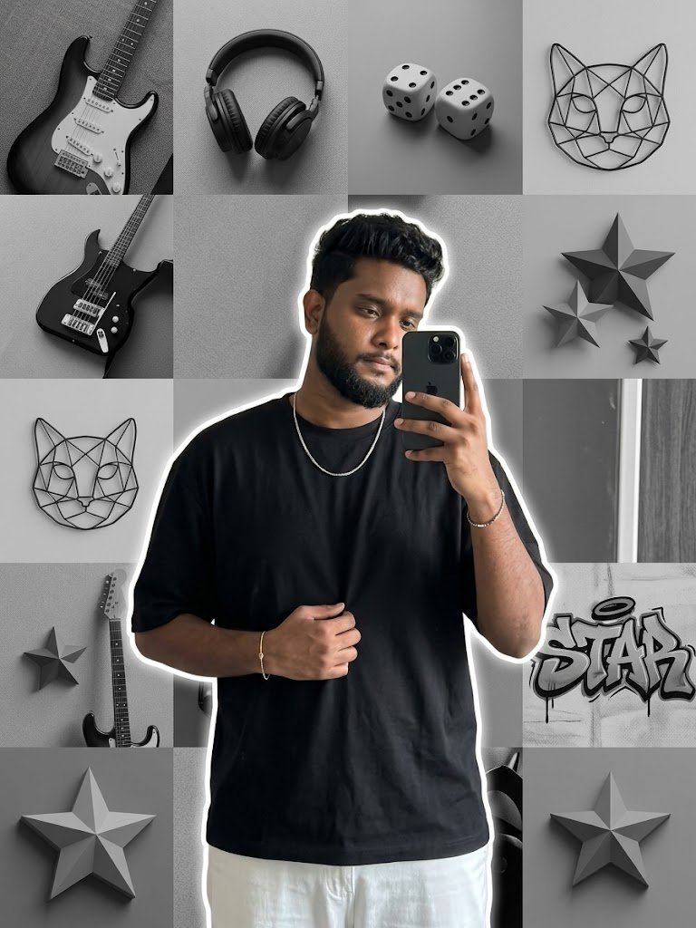 Realistic Male Mirror Selfie AI Prompt – Instagram Style