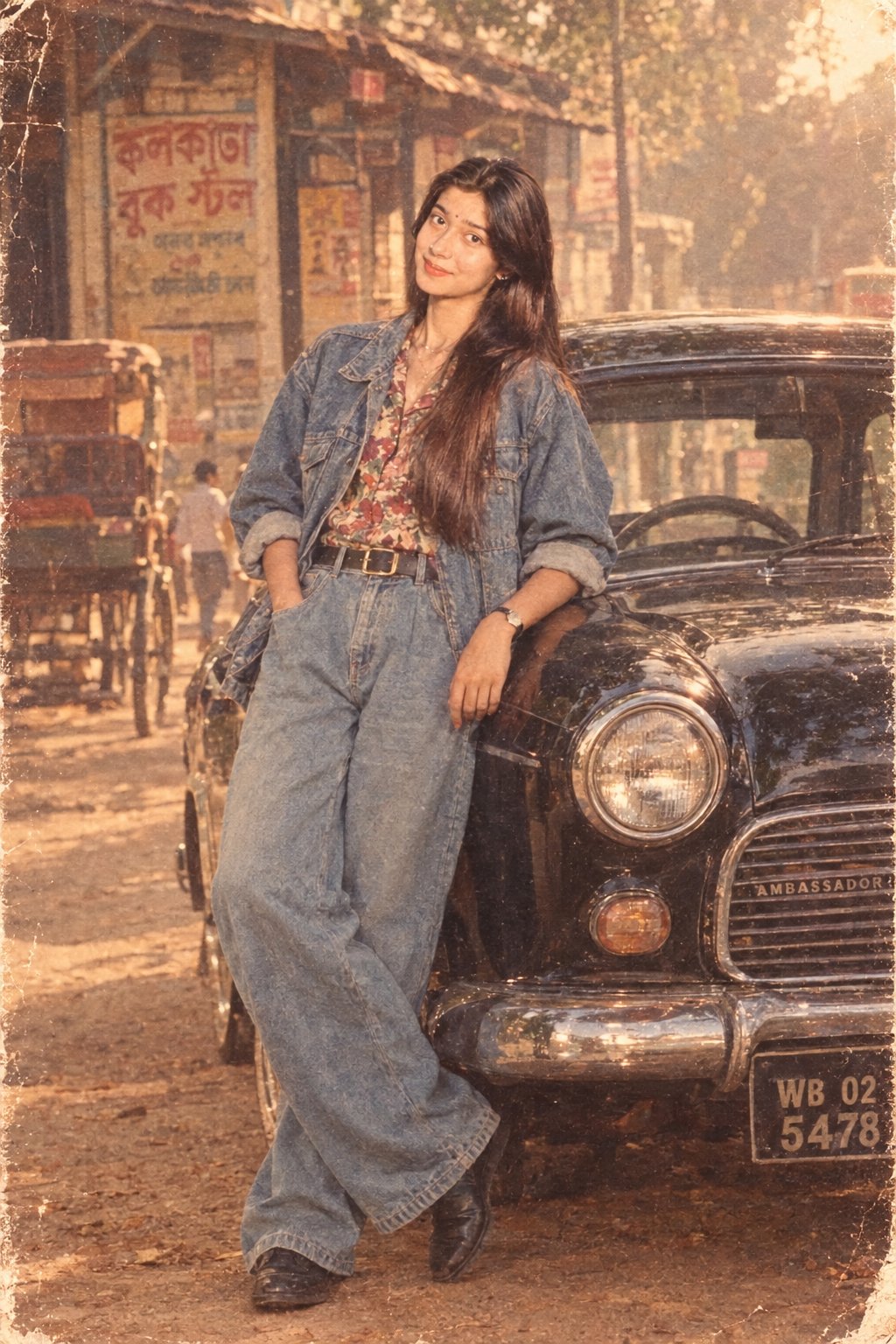 1980s Indian Film Still AI Prompt – Female Identity Preservation