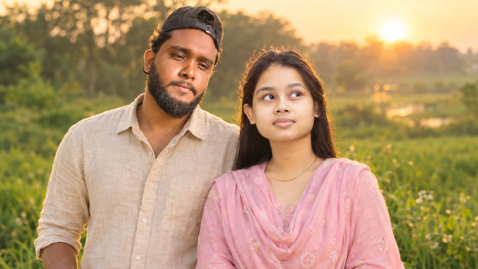 Romantic Couple Photo Ai Prompt | Exact Male & Female Identity
