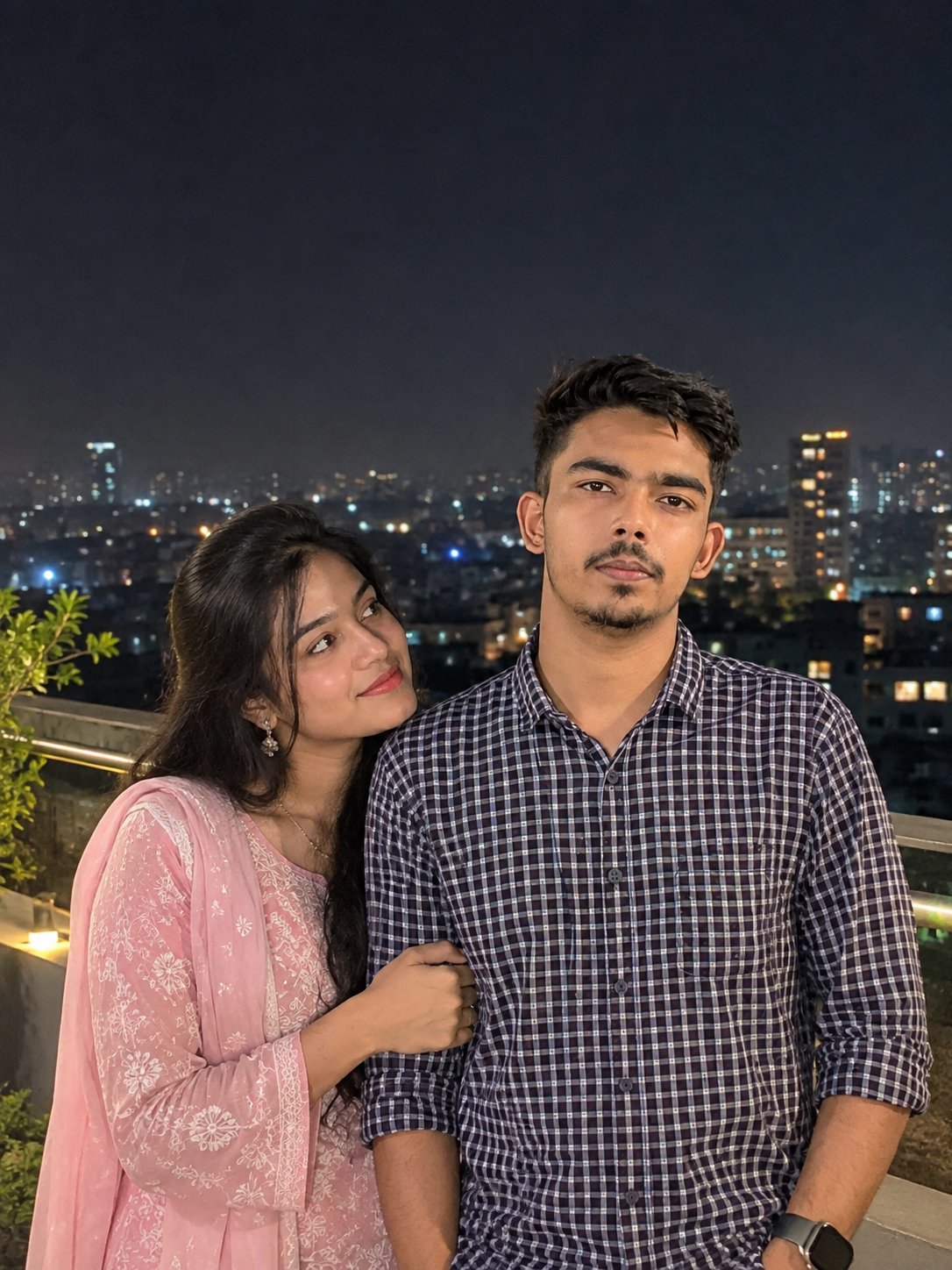From a Single Photo to a Romantic Rooftop Night Date with AI Prompt