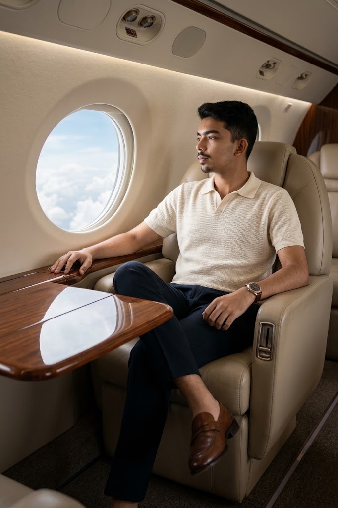 AI Prompt to Create a Luxury Private Jet Lifestyle Photo