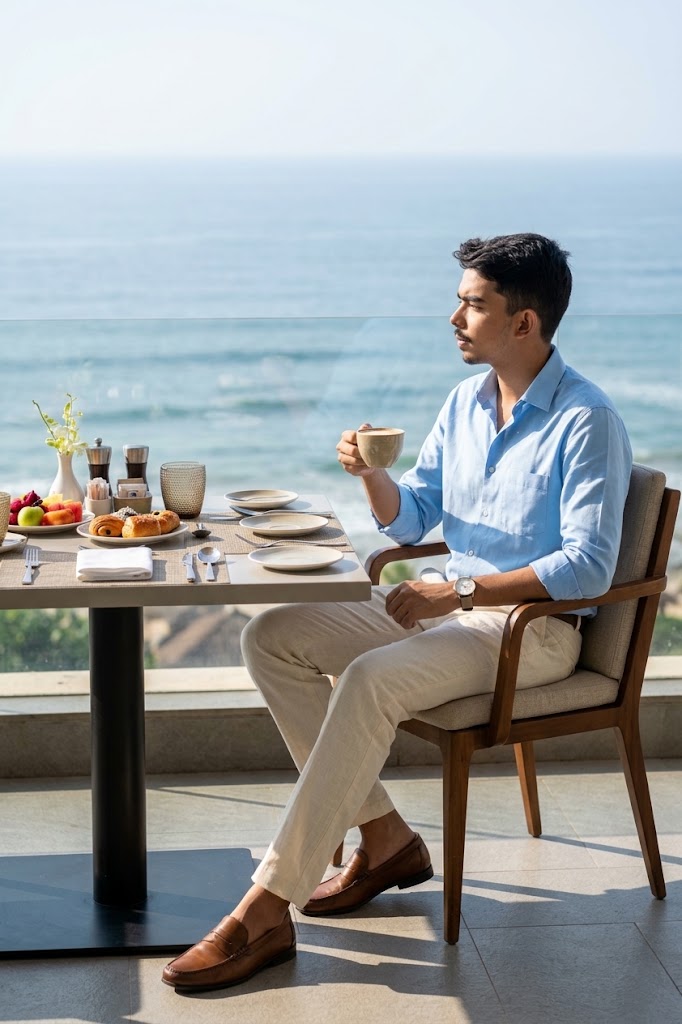 Create a Luxury Resort Breakfast Photo with This AI Prompt