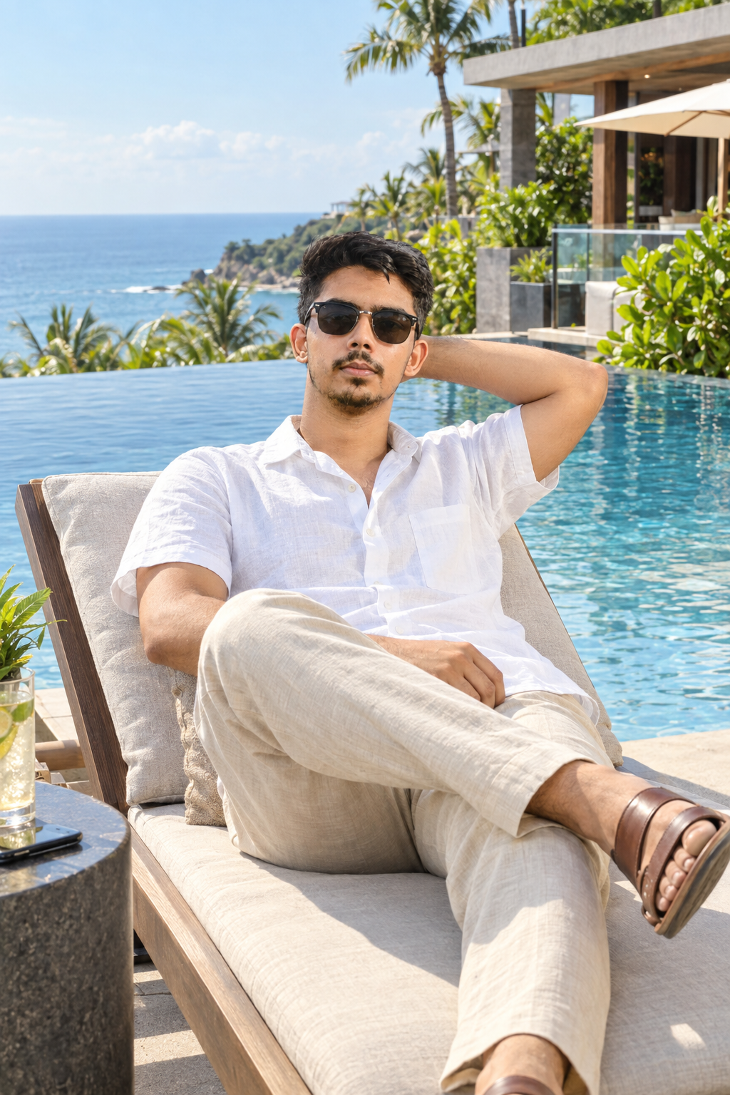 Create a Luxury Resort Pool Photo with This AI Prompt