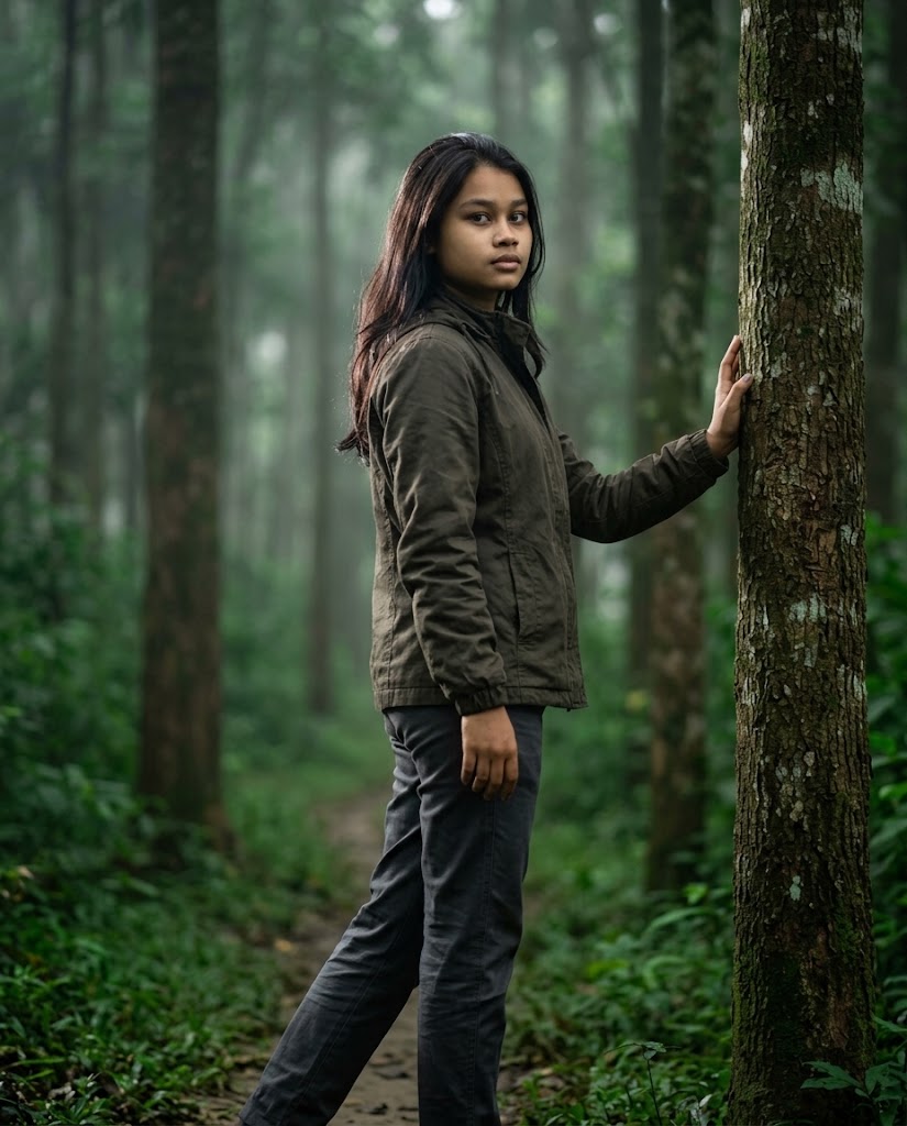 Gemini Forest Mystery Portrait Prompt | Cinematic Forest Photo