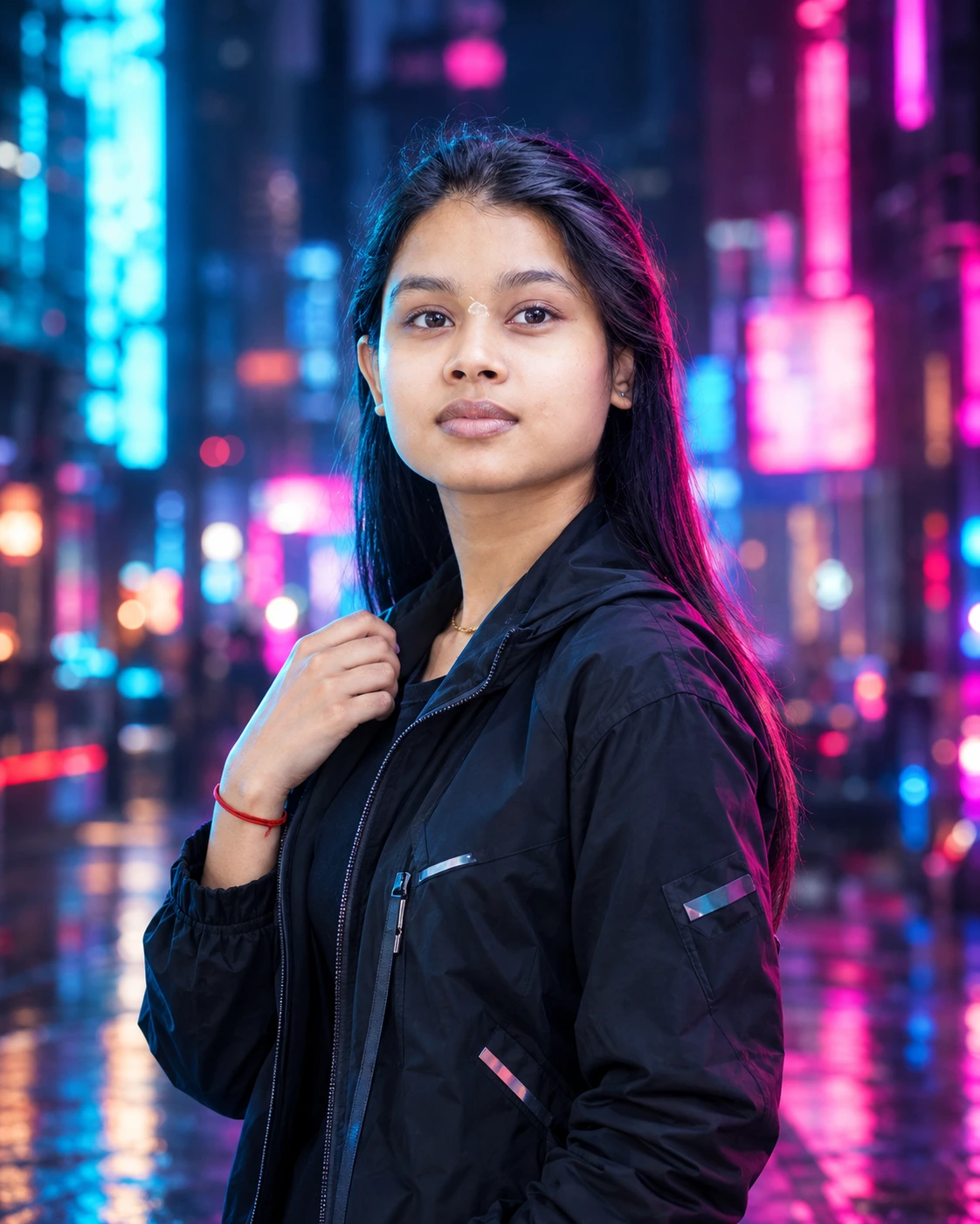 Neon Cyberpunk AI Photo Prompt for ChatGPT and Gemini