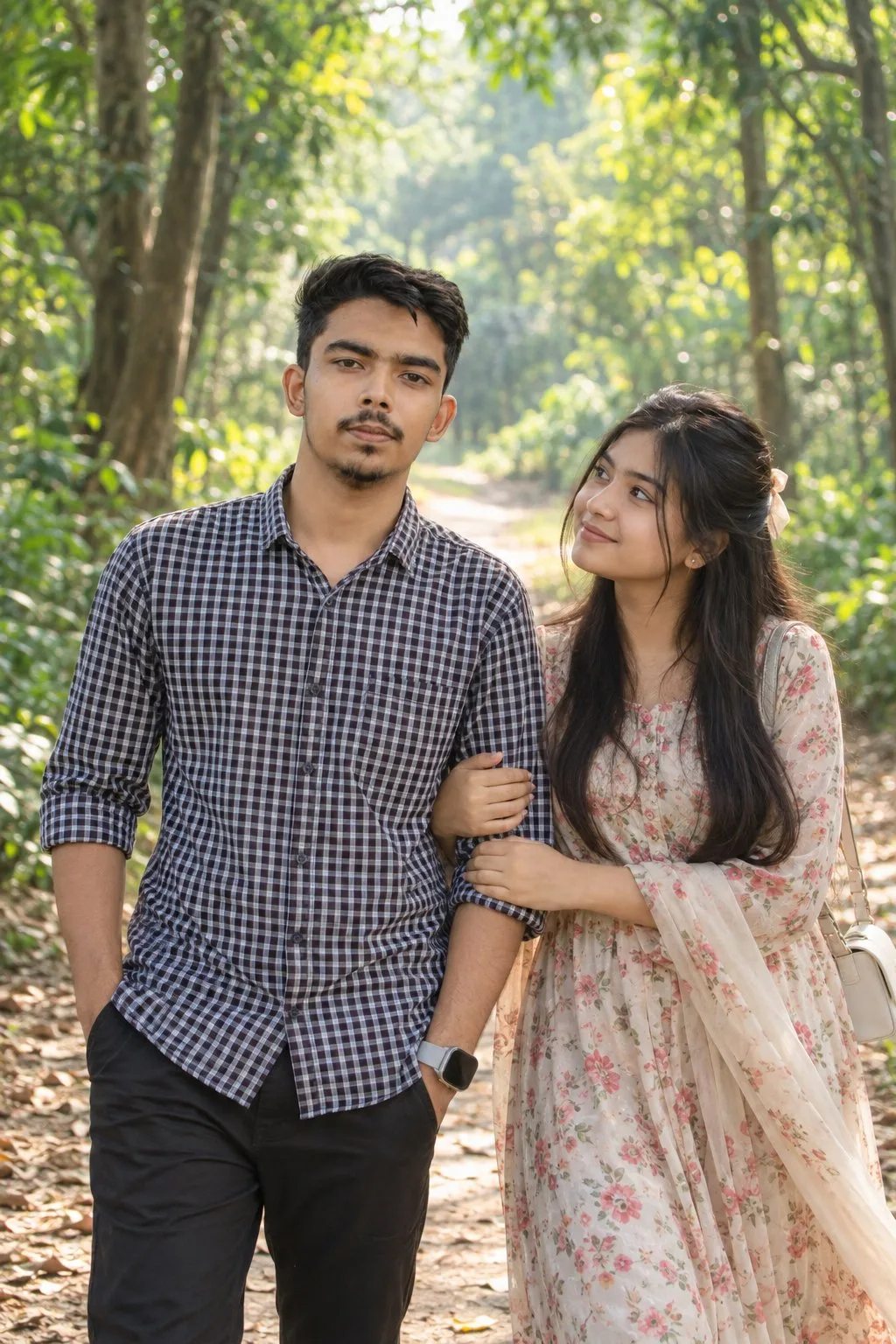 Add a Girlfriend to Your Photo and Create a Peaceful Forest Couple Scene