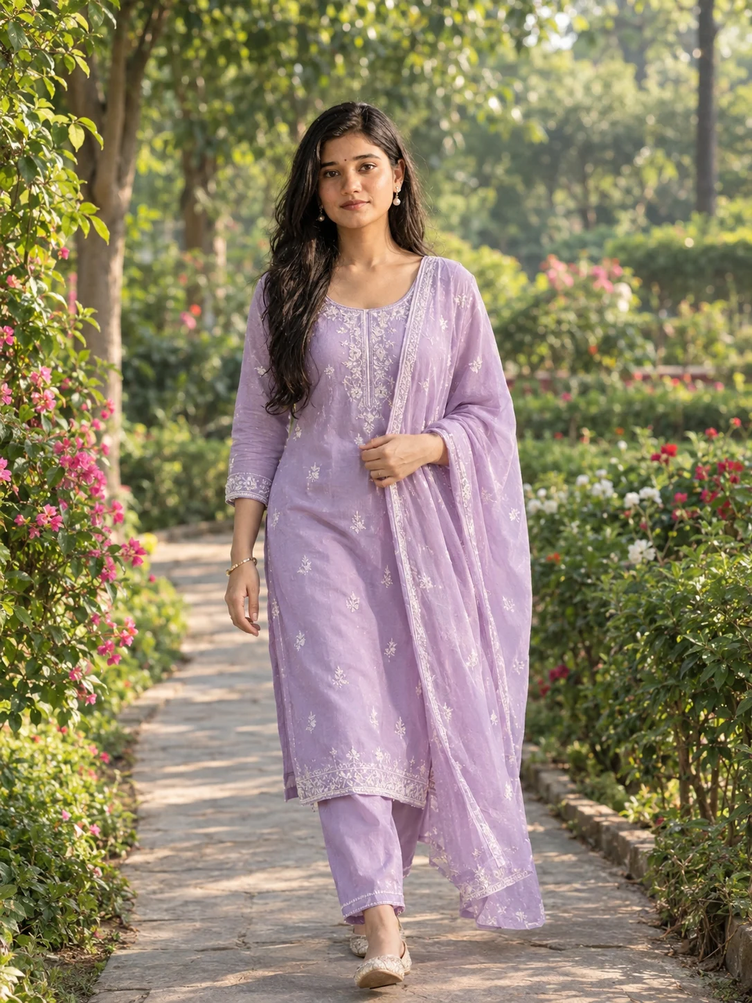 ChatGPT AI Prompt for a Lavender Salwar Kameez Photoshoot
