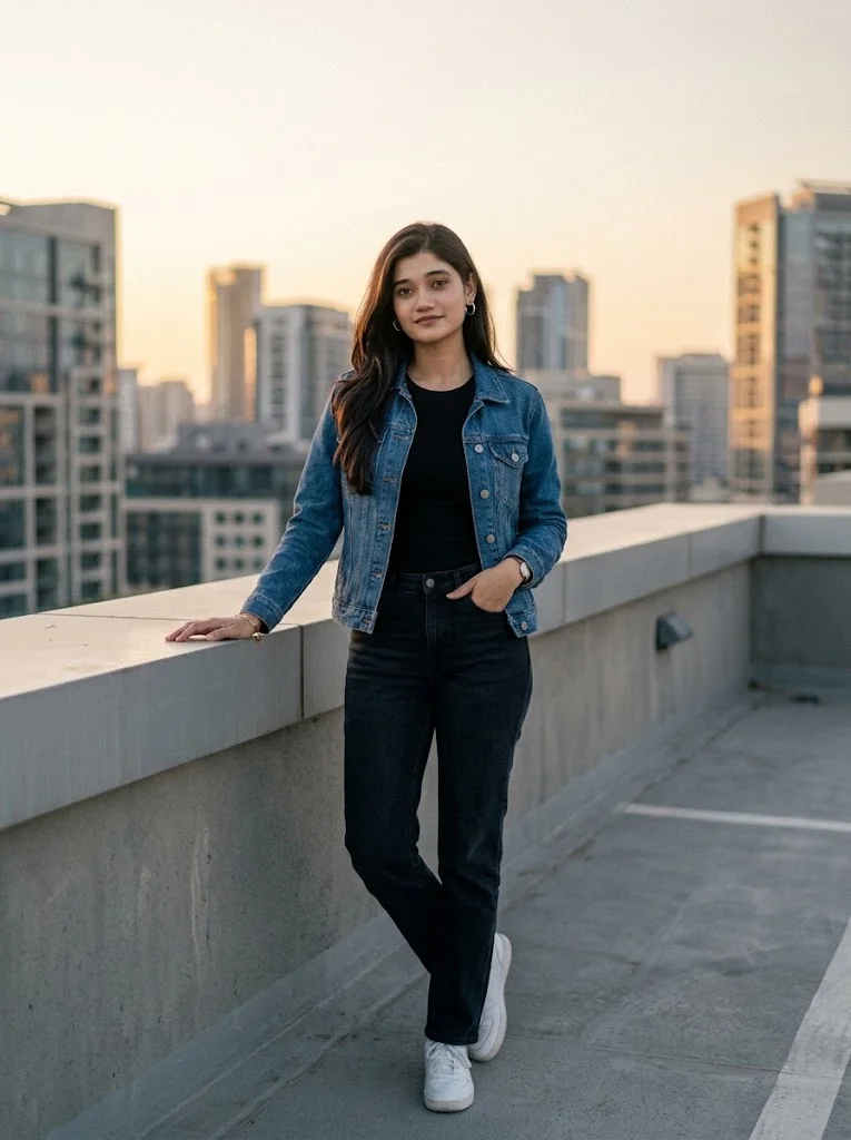 Gemini AI Prompt for a Sunset Rooftop Photoshoot