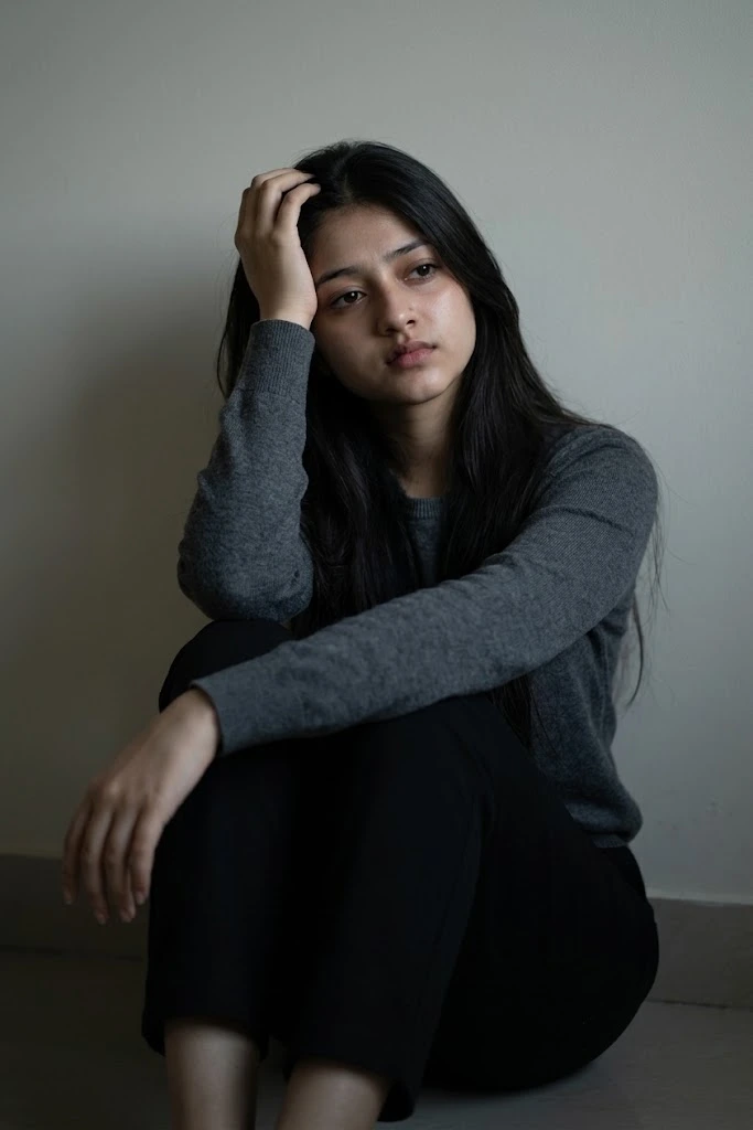 Silent Emotional Pain AI Image Generation Prompt
