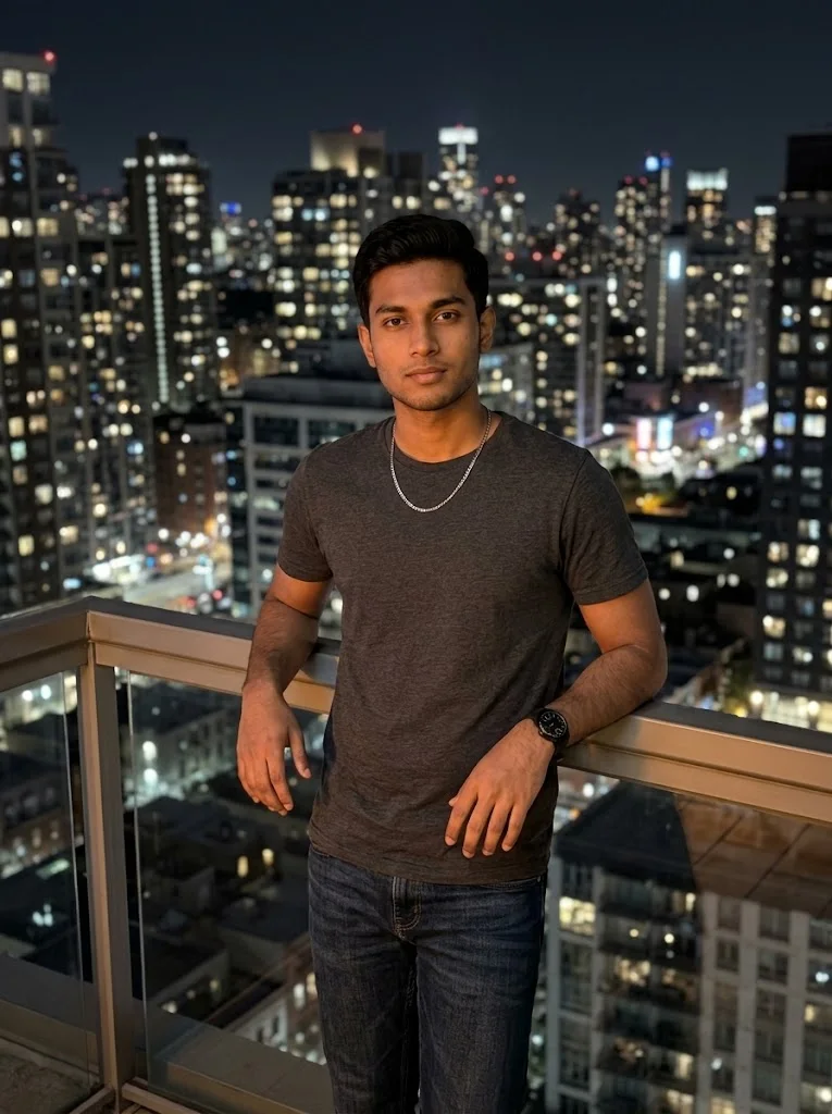 Gemini AI Night Rooftop Photo Prompt