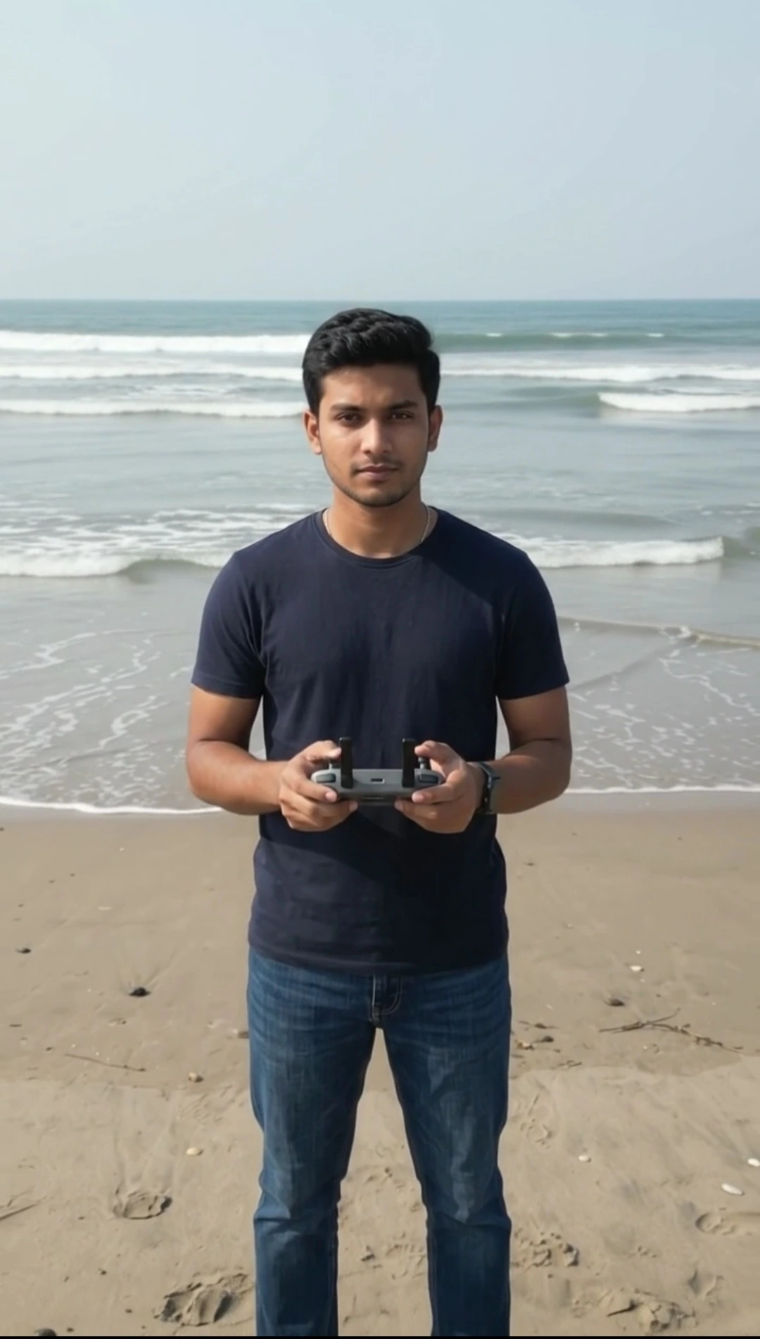 Flow AI Beach Drone Travel Video Prompt